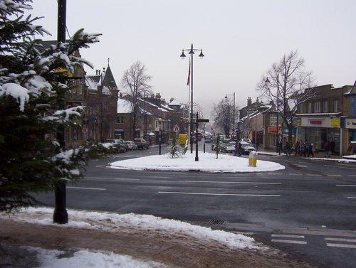 Reader Martin Davies' picture of Brook Street, Ilkley, just before the New Year.