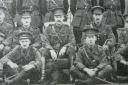 Lt Eric Walter Knowles, (front row, left), of the 16th Battalion, West Yorkshire Regiment