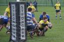 Alistai Booth scores a try for Old Otliensians Picture: John Eaves
