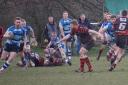 Jacob Wragg in the thick of the action for Old Otliensians Picture: John Eaves