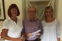 Club President’s Day winners: L-R Heather Summers, president Sam Marshall and Marie Scott.