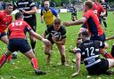Otley's Max Johnson bagged a brace of tries in Otley's 62-24 victory at Scunthorpe. Picture: Richard Leach
