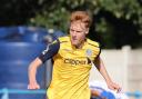 Lewis Hey's penalty gave Guiseley's youngsters the victory. Picture: Alex Daniel
