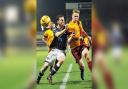 Callum Chipendale, right, pictured playing for Bradford City Youth, has joined Guiseley