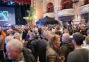 Crowds enjoying a past Ilkley Beer Festival