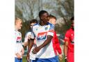 Jameel Ible was part of a solid Guiseley defence on Saturday