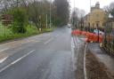 Dyneley Arms junction road works in May 2023