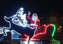 Santa touring Burley-in-Wharfedale