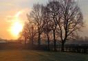 Sunrise over Harlow Carr Gardens on Sunday 31st March, taken by Julie Addyman