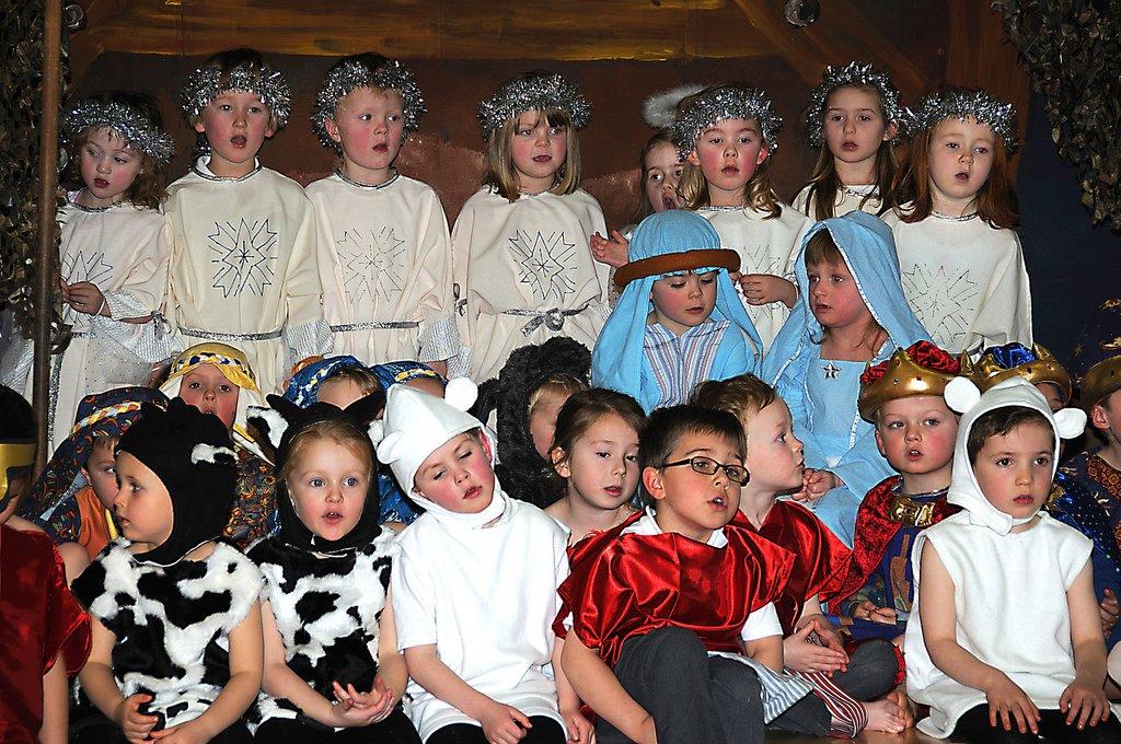 The cast of The Tale of the Christmas Tree at Ashlands School, Ilkley.