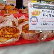 Russian Pies stall at Ilkley Real Food market
