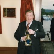 The late Sir William McAlpine, pictured at the railway on May 1, 1998
