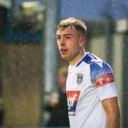 Lewis Whitham has signed a new contract with Guiseley for next season despite suffering a major knee injury. Photo: Guiseley