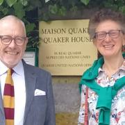 Robert Gibson and Kate Graham from Ilkley at Quaker House in Geneva