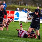 Ilkley (black shirt) were gritty to get the win on Saturday. Photo credit: Peter W. Clark