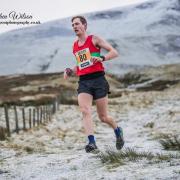 Ben Rothery giving a masterclass in descending to win the Clough Head Fell Race taking the course record. Photo credit:  Stephen Wilson, Grand Day Out Photography