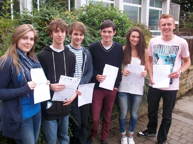 Benton Park (Rawdon) students were celebrating superb A level results, over half of all grades were A*s, As or Bs.