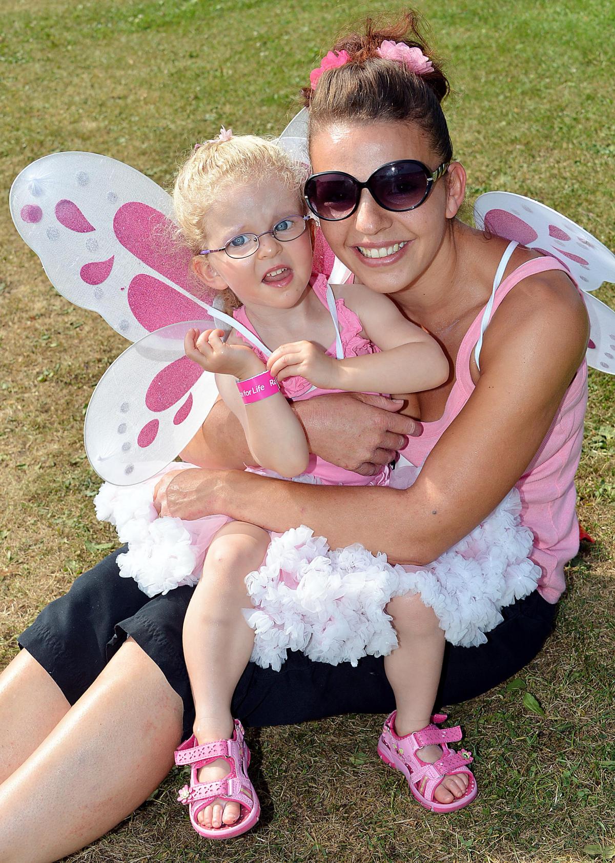 Victoria Carr with daughter Talia, three