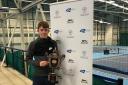 Teenager Ben Hudson came back from the brink to win the LTA British Tour men's singles final at Ilkley yesterday. Picture: Tennis Scotland.