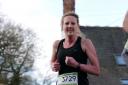 Emma Sheppard on her way to a half marathon PB at the Wilmslow event. Photo credit:  Mick Hall Photos