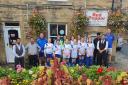 Pool AFC's under 12 girls team at Red Pepper in Otley, who have sponsored the team
