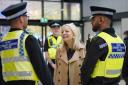 Tracy Brabin, Mayor of West Yorkshire with PCSOs