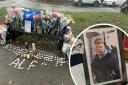 Floral tributes for Alfie Lewis in Horsforth this week