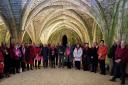 Ilkley Moornotes singing at Fountains Abbey