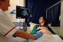 A mum-to-be receives an antenatal scan at Airedale Hospital