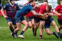 Ilkley (red) put on a fighting display in defeat at Driffield on Saturday. Photo credit: Peter W.Clark
