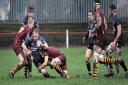 Prop George Burkinshaw scored Otley's first try at Tynedale