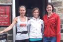 Jann Smith, Jane McCarthy and  Kate Archer from Ilkley Harriers