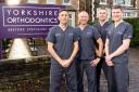 Pictured outside the new Yorkshire Orthodontics Rounday practice are, from left, partners Dr Andrew Shelton, Dr Paul Scott, Dr Mick Amos and Dr Peter Boyd