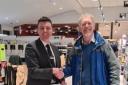 Ed Duguid and Booths store manager Jim Verbeken