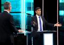 Rishi Sunak and Sir Keir Starmer met for the first time on the campaign trail as they went head-to-head in a debate hosted by ITV (Jonathan Hordle/ITV)