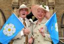 Brian and Sylvia Mann get ready to celebrate Yorkshire Day.