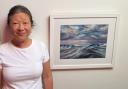 Siu Kwan Bevan with her work