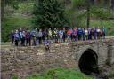 Some who took part in the inaugural Yorkshire Heritage Way walk in 2022