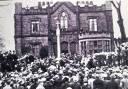 The opening of Burley-in-Wharfedale War Memorial in 1923