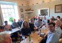 Guests at the meeting of the Friends of Wharfedale Greenway
