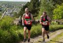Nick Helliwell (left) and Tom Lally on Leg Five of the Calderdale Way Relay. Photo Credit: PHFellroadcc via Flckr