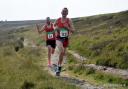 Nick Helliwell and Gavin Lamb on leg 2 of the Bradford Millenium Way relay. Photo credit: Dave Woodhead