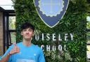 Guiseley School student Zayn Bye who received five grades at Grade 9, three 8s and a 7