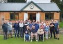 Members of Burley Bowls Club and the winning captains