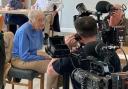 The BBC filming at Otley Action for Older People