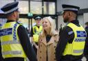 Tracy Brabin, Mayor of West Yorkshire with PCSOs