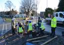 Featherbank pupils plant trees at Fink Hill