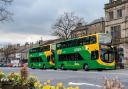 DalesWay buses in Skipton High Street Image: Keighley Bus Company
