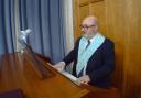 A Masonic organist warms up for International Organists Day
