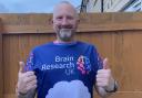 Jon Nelson who is raising money for Ilkley Harrier takes on marathons for Brain Research UK